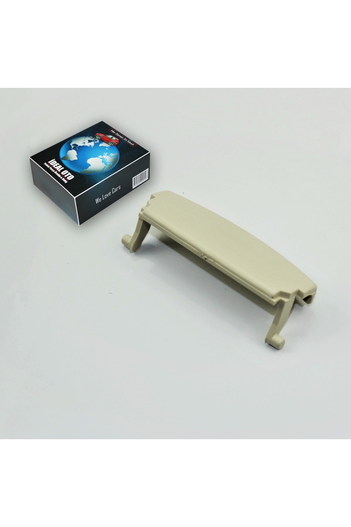 Audi A3 - A4 - A6 Krem Rengi Kol Dayama Kolçak Kapağı Mandalı - 1 Adet Bej / Krem