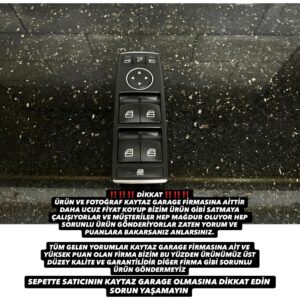 MERCEDES CAM DÜĞME PANELİ W204 W212 W207 Uyumlu