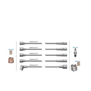 RENAULT R19 SPRİNG-DACIA 12 VAN Uyumlu Buji Kablosu Silikon