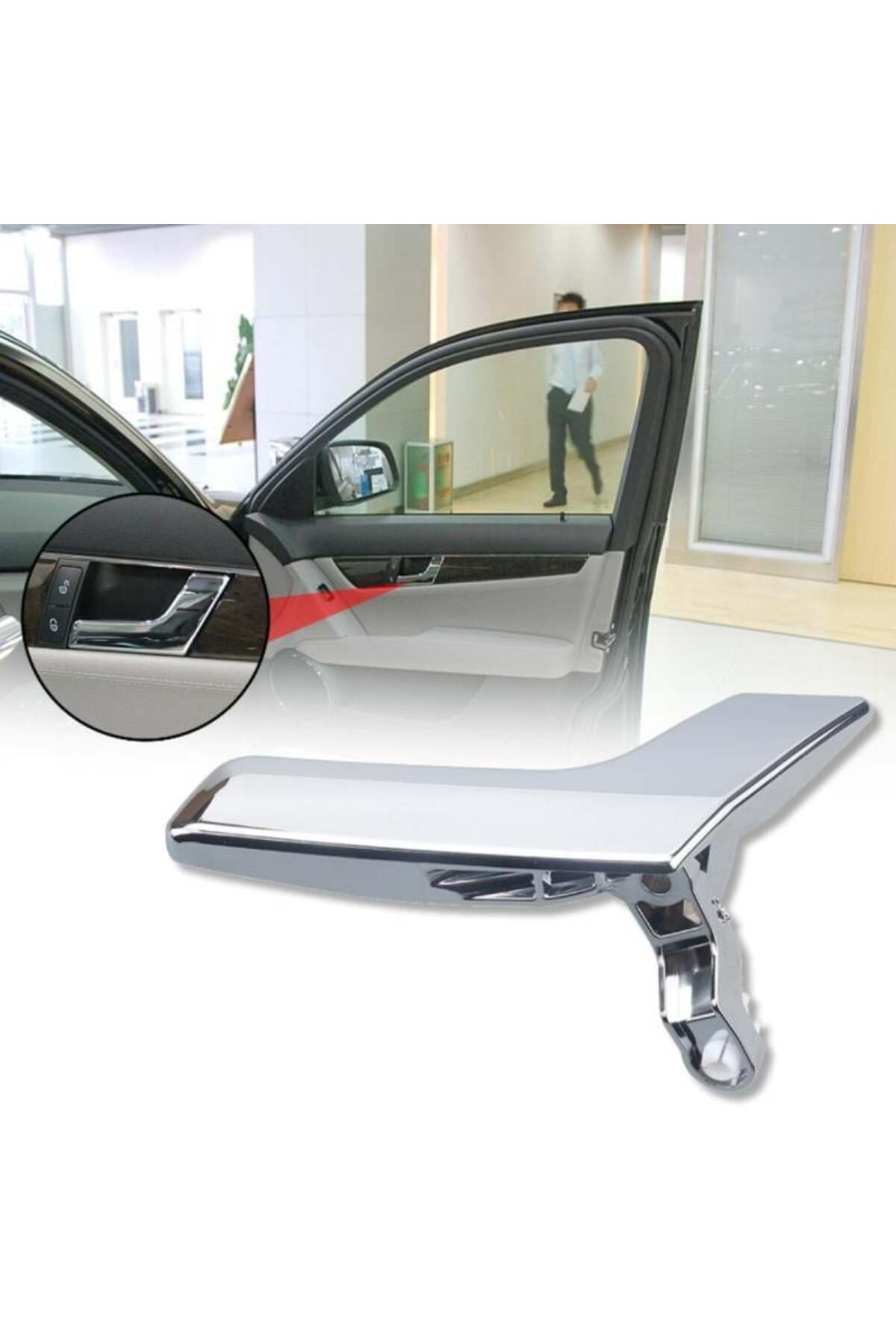 Mercedes C250 C350 C400 C63 2008-2015 Iç Açma Kolu Krom Sağ 2047202271